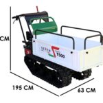 Raupendumper Seven Italy T500 GX-E – ausdehnbare Mulde – Tragfähigkeit 500 kg