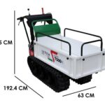 Raupendumper Seven Italy T500H GX – ausdehnbare Mulde – Tragfähigkeit 500 kg