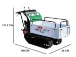 Raupendumper Seven Italy T500H GX-E – ausziehbare Mulde – Tragfähigkeit 500 kg