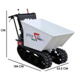 Raupendumper Seven Italy T500HD GX – Hydraulische Dumper Mulde – Tragfähigkeit 500 Kg