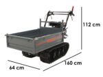 Raupendumper Wortex SFL300 – Ausziehbare Mulde mit 300 kg Tragfähigkeit