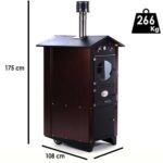 Rossofuoco Garden 80 – Holzbackofen für den Außenbereich – Braun
