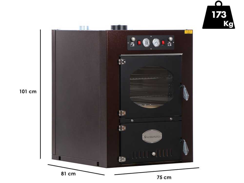 Rossofuoco Garden Color 65 – Einbau-Holzbackofen – braun – Bild 1