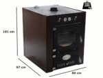 Rossofuoco Garden Color 80 – Einbau-Holzbackofen Braun