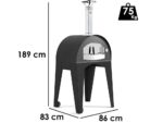 Seven Italy Artemide – Holzbackofen für draußen – 60 x 40