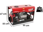 TecnoGen H15000TELX – Benzin-Stromerzeuger 10.4 kW – Dauerleistung 9.4 kW 400V