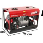 TecnoGen H15000TELX – Benzin-Stromerzeuger 10.4 kW – Dauerleistung 9.4 kW 400V