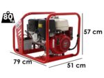 TecnoGen H8000 E/A – Benzin-Stromerzeuger 5.8 kW – Dauerleistung 5.2 kW – 230V + ATS