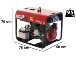 TecnoGen H8000ELX – Benzin-Stromerzeuger 5.8 kW – Elektro-Starter – Dauerleistung 5.2 kW – 230V