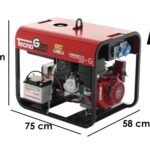 TecnoGen H8000ELX – Benzin-Stromerzeuger 5.8 kW – Elektro-Starter – Dauerleistung 5.2 kW – 230V