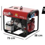 TecnoGen H8000TELX – Benzin-Stromerzeuger mit Elektrostarter 6 kW – Dauerleistung 5.4 kW – 400V