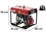 TecnoGen H8000TLX – Benzin- Stromerzeuger 6 kW – Dauerleistung 5.4 kW – 400V