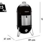 Weber Smokey Mountain Cooker – Holzkohlegrill mit Raucher – 57 cm