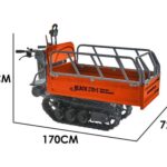 Wortex Beach 270E – Akkubetriebene Raupendumper mit ausziehbarer Mulde – 450 kg Tragfähigkeit