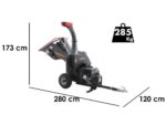 Wortex Grizzly – Häcksler mit Verbrennungsmotor – Loncin 420ccm mit Elektrostarter