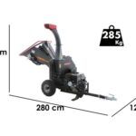 Wortex Grizzly – Häcksler mit Verbrennungsmotor – Loncin 420ccm mit Elektrostarter