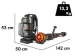 Worx Nitro WG572E – Rückentragbarer Akku-Laubbläser – 4x20V/4Ah